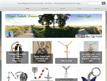 Tablet Screenshot of keeganscatholictreasures.com
